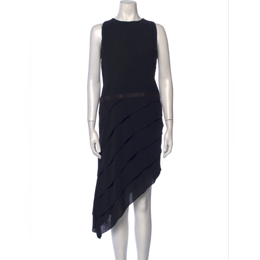 Rene Lezard Asymetrical Dress In‎ Black